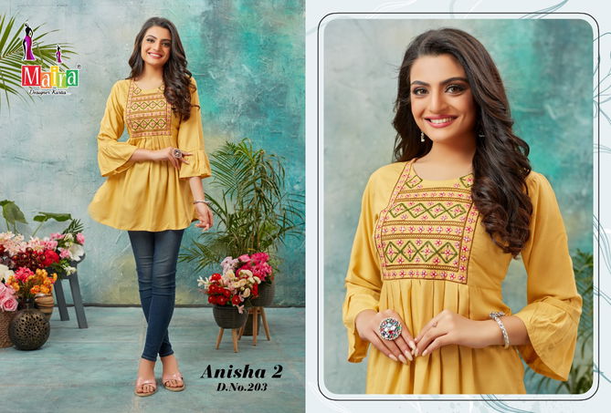 ANISHA VOL 2 Maira Regular Wear Wholesale Designer Kurtis Catalog